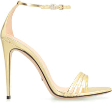 Load image into Gallery viewer, Metallic leather sandals
