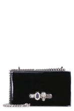 Load image into Gallery viewer, Patent leather Mini Jewelled Satchel bag

