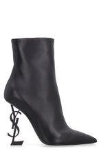 Load image into Gallery viewer, Opyum leather pointy-toe ankle boots
