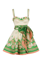 Load image into Gallery viewer, Eyelet linen and silk dress
