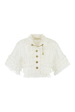 Load image into Gallery viewer, Cropped linen shirt
