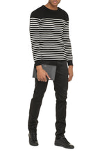 Load image into Gallery viewer, Striped crew-neck pullover
