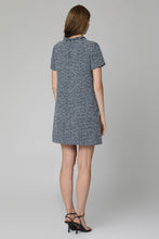 Load image into Gallery viewer, Tweed dress with gold buttons
