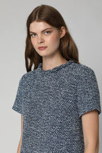 Load image into Gallery viewer, Tweed dress with gold buttons
