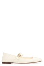 Load image into Gallery viewer, VLogo Locker Leather mary-jane ballet flats
