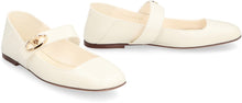 Load image into Gallery viewer, VLogo Locker Leather mary-jane ballet flats

