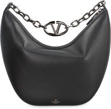 Load image into Gallery viewer, VLogo Moon leather hobo-bag
