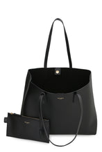 Load image into Gallery viewer, E/W smooth leather tote bag
