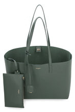 Load image into Gallery viewer, E/W smooth leather tote bag
