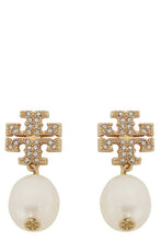 Load image into Gallery viewer, Pearls hoop earrings
