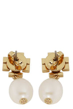 Load image into Gallery viewer, Pearls hoop earrings
