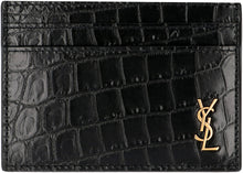 Load image into Gallery viewer, Printed leather card holder

