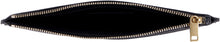Load image into Gallery viewer, Logo detail flat leather pouch
