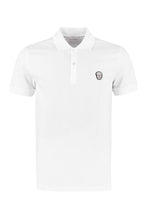 Load image into Gallery viewer, Patch embroidered cotton piqué polo shirt
