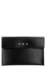 Load image into Gallery viewer, Logoed flat leather pouch

