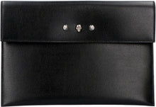 Load image into Gallery viewer, Logoed flat leather pouch
