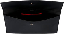 Load image into Gallery viewer, Logoed flat leather pouch
