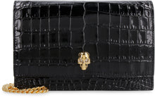 Load image into Gallery viewer, Croco-print leather clutch
