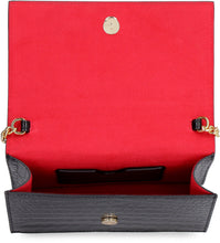 Load image into Gallery viewer, Skull croco-print leather clutch
