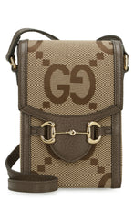 Load image into Gallery viewer, Jumbo GG fabric mini messenger bag
