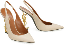 Load image into Gallery viewer, Opyum leather pointy-toe slingback
