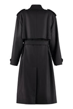 Load image into Gallery viewer, Double-breasted wool and cashmere coat
