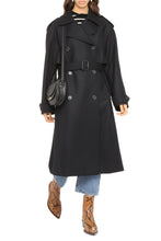 Load image into Gallery viewer, Double-breasted wool and cashmere coat

