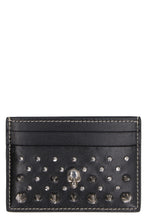 Load image into Gallery viewer, Skull studded leather wallet
