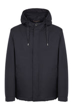 Load image into Gallery viewer, Technical fabric jacket with zip and hood
