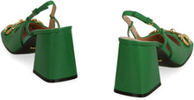 Load image into Gallery viewer, Leather slingback pumps

