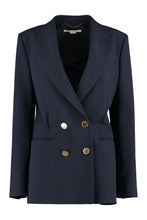 Load image into Gallery viewer, Double-breasted blend wool blazer
