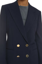 Load image into Gallery viewer, Double-breasted blend wool blazer
