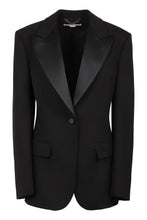 Load image into Gallery viewer, Wool single-breasted blazer
