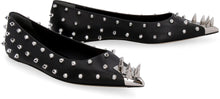Load image into Gallery viewer, Leather pointy-toe ballet flats
