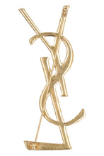 Load image into Gallery viewer, OPYUM YSL gold-tone brass brooch
