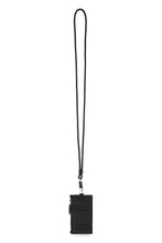 Load image into Gallery viewer, Leather card holder with shoulder strap
