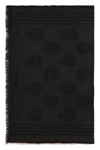 Load image into Gallery viewer, Skull print wool scarf

