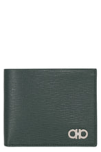 Load image into Gallery viewer, Gancini leather flap-over wallet
