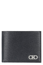 Load image into Gallery viewer, Gancini leather flap-over wallet
