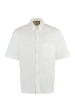Load image into Gallery viewer, Short sleeve cotton blend shirt
