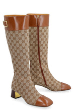 Load image into Gallery viewer, GG fabric knee boots

