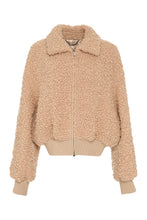 Load image into Gallery viewer, Bouclé wool bomber jacket

