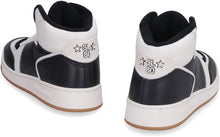 Load image into Gallery viewer, Leather high-top sneakers
