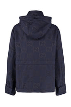 Load image into Gallery viewer, Hooded GG motif bomber jacket
