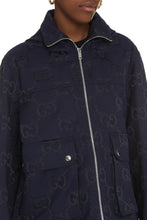 Load image into Gallery viewer, Hooded GG motif bomber jacket
