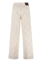 Load image into Gallery viewer, High-rise cotton trousers
