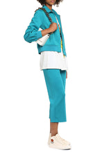 Load image into Gallery viewer, Neoprene full-zip sweatshirt
