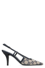 Load image into Gallery viewer, GG Fabric slingback pumps
