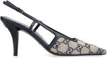 Load image into Gallery viewer, GG Fabric slingback pumps
