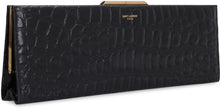 Load image into Gallery viewer, Midnight leather clutch
